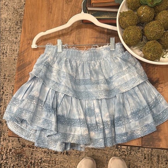 Blue Tiered Skirt